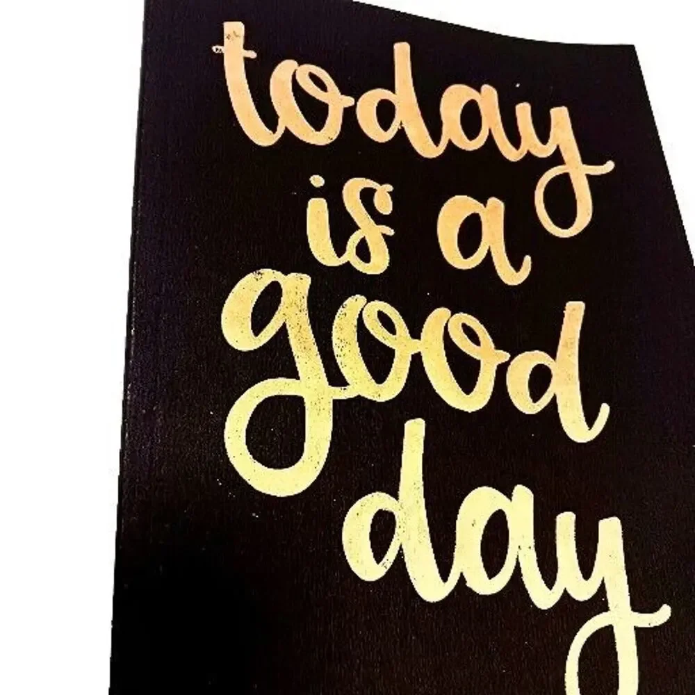 Notebook Today Is Going To Be A Great‎ Day Journal Lined Black GOLD Stationary